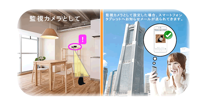 パネアタ 監視カメラ(メール送信機能)